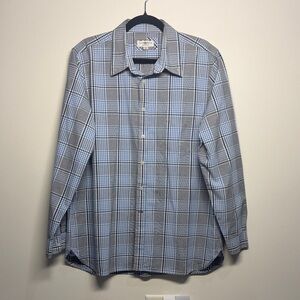 Pendleton Casual Blue and Gray Checkered Shirt